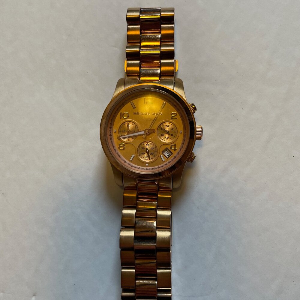 Michael Kors Rose coloured stainless steel watch